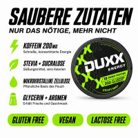 DUXX Energy Pouches Koffein Crispy Mint 18 Beutel