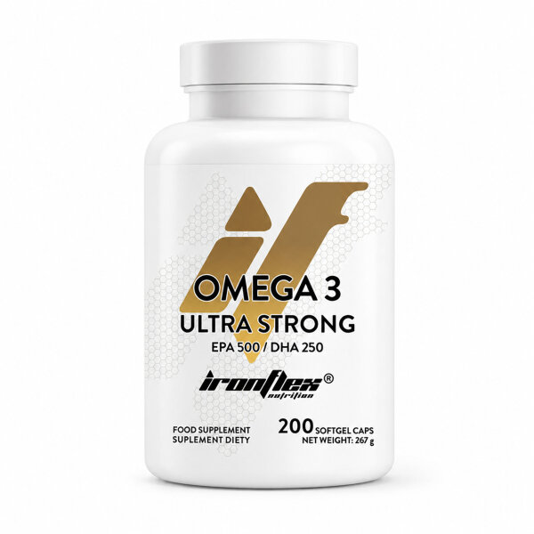 Iron Flex Omega 3 Ultra Strong 500mg EPA/250mg DHA - 200 Kapseln