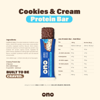 ono Nutrition Protein Bar 50g Cookies and Cream