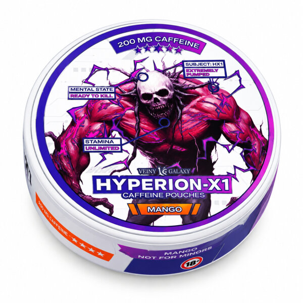 Veiny Galaxy Hyperion X1 Koffein Pouches 200 mg Mango