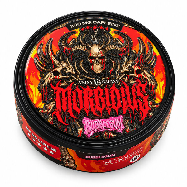 Veiny Galaxy Morbidius Koffein Pouches 200 mg Bubblegum