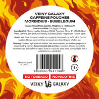 Veiny Galaxy Morbidius Koffein Pouches 200 mg Bubblegum