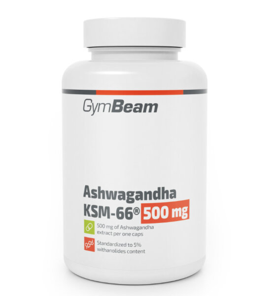 GymBeam Ashwagandha KSM-66&reg; 500 mg 180 Kapseln