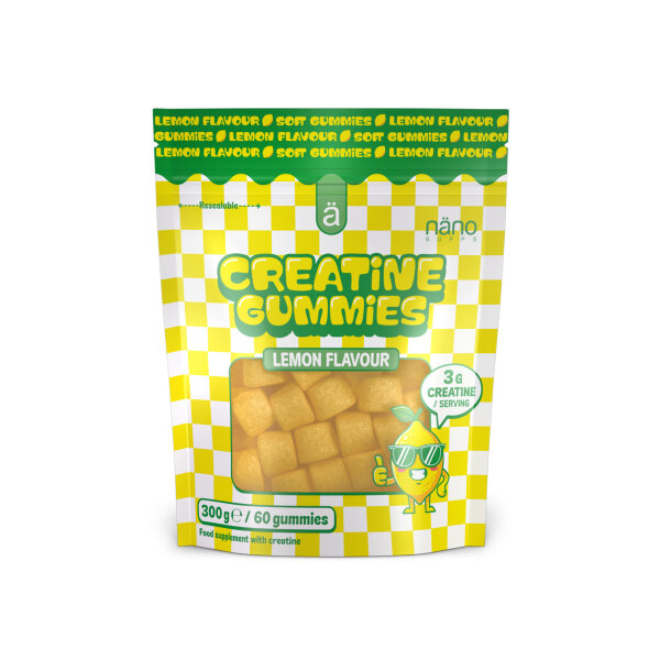 Nano Supps Creatine Gummies Lemon 60 St&uuml;ck